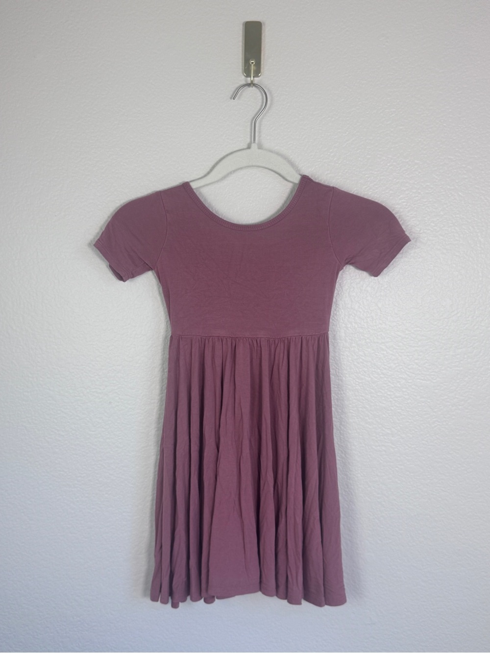 Kyte Baby Dress Girls 5T Pink Bamboo Minimalist Romantic Soft Girl Boho